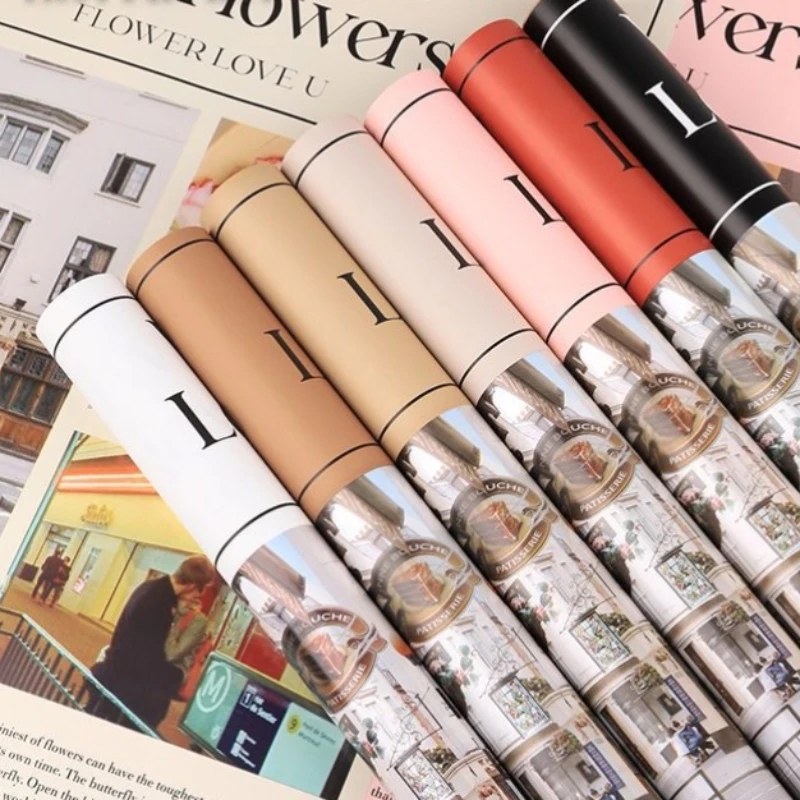 LUCIA Flower Wrapping Paper Style Newspaper Wrapping Flower Paper Flower Shop Floral Wrapping Paper LF160682