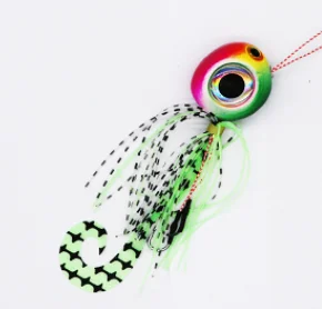 High quality bearded man  40g-120g squid head bearded man boat fishing iron bait sea fishing  lead head silicone skirt lure bait