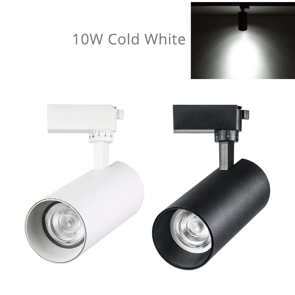 Modern Surface Mounted Spotlights Adjustable 10W COB TrackLight/Track Light/led Track Lighting