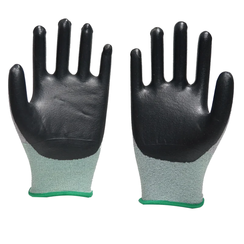 Korea Market Micro Foam Nitrile Gloves Latex Gloves Spandex and nylon Knit Work  Gloves