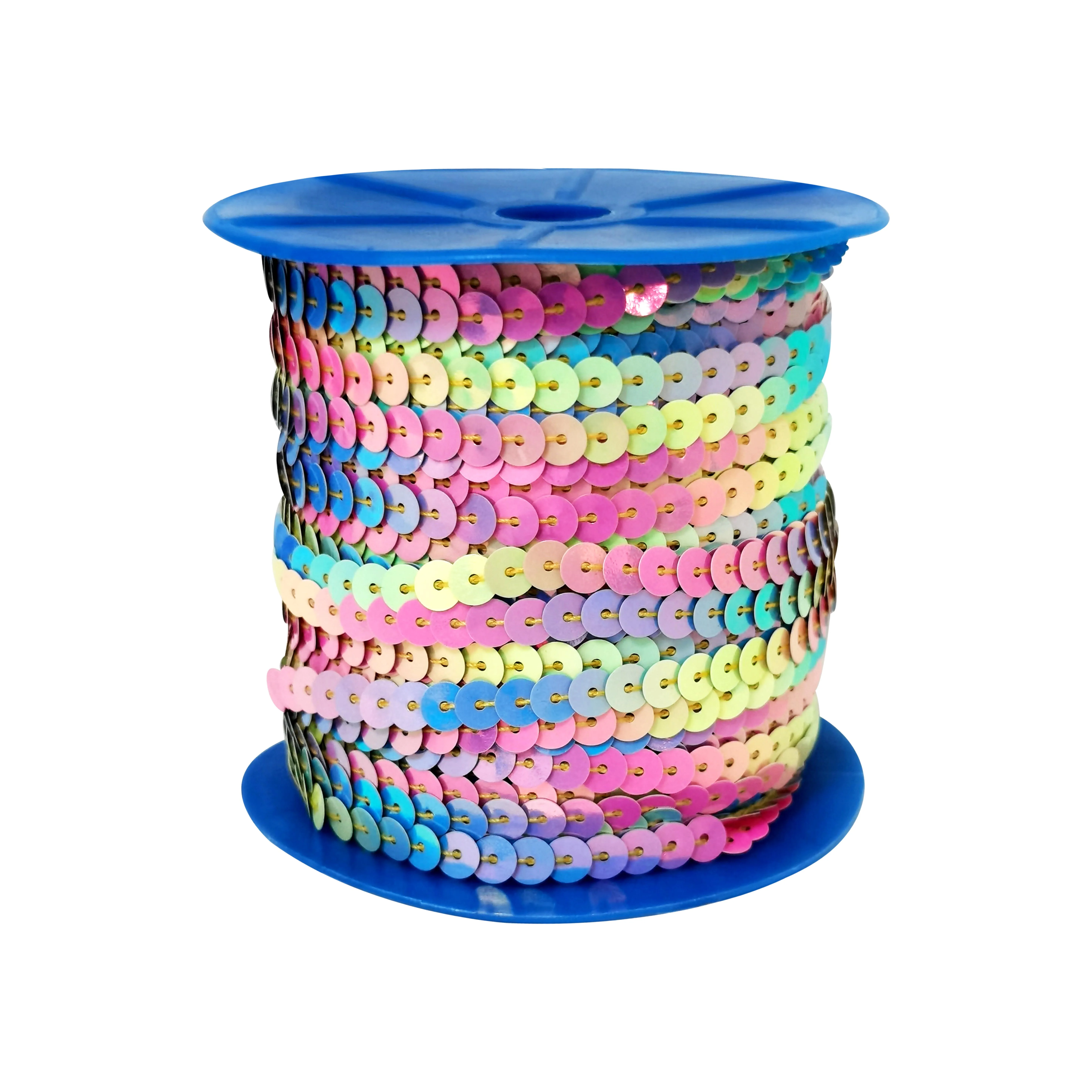 Новое поступление, блестки 6 мм, плоские, радужные, с блестками, блестками, шнурки для платья