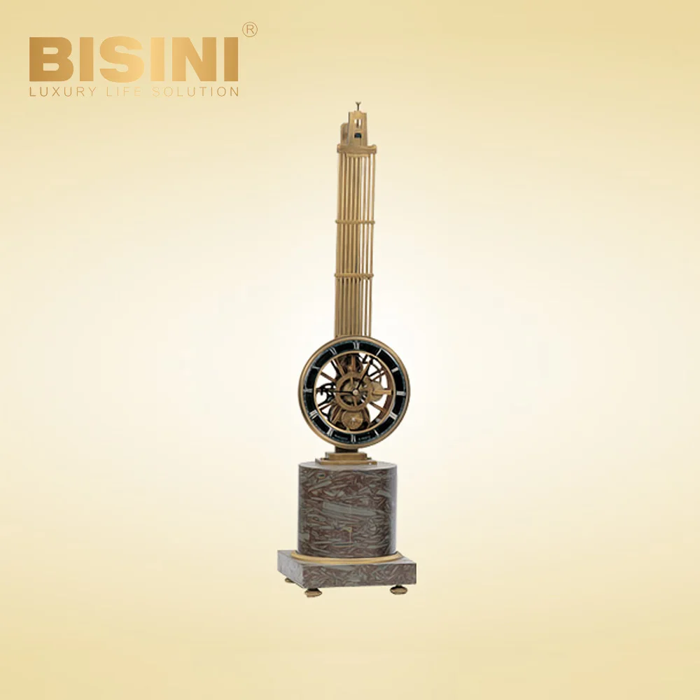Pendulum clock with High grade marble base European swing clock