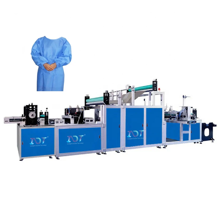 Automatic Non Woven Disposable Protective Clothing Surgical Medical Gowns Making Machine
