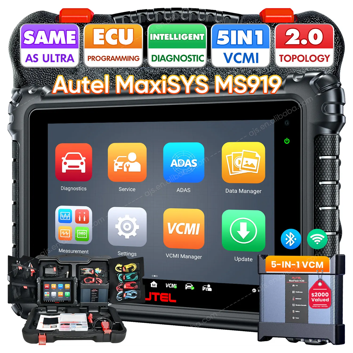 [US VERSION] Autel MaxiSys MS919 Full System 40+ Function ECU Programming Tool Car Diagnostic Tool Upgraded of Maxisys MS908 Pro