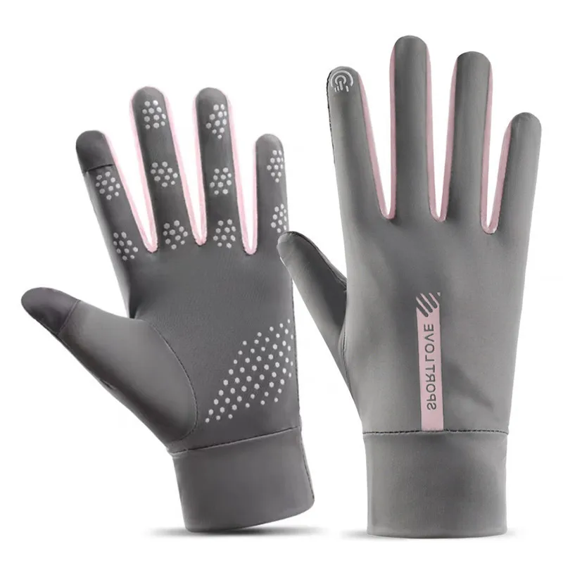 Summer Driving Sunscreen Gloves Women Drive Men Cotton Car Sun UV Against Resistant Touch Screen Mittens Glove