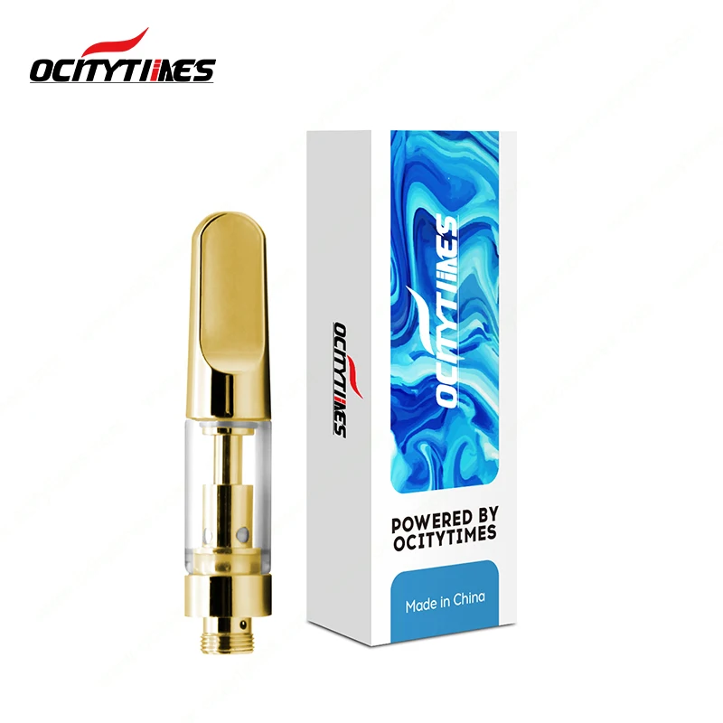 Stainless steel ceramic coil vape carts 510 cbd cartridge with custom paper