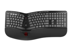 Ergonomic Teclado Vertical Quiet Ergonomic Wireless Keyboard With A Trackball For Programmers