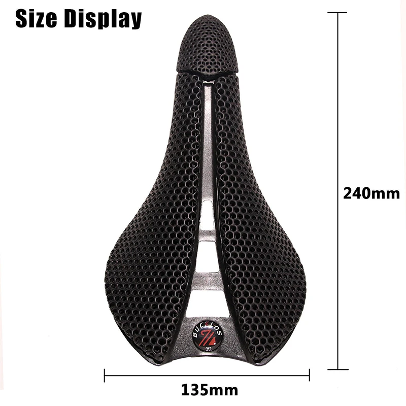 OEM/ODM BUCKLOS Carbon 3D Printed Ultralight Bicycle Seat Cushion Men Women Road MTB Mountain Bike Saddle Gravel Cycling Parts