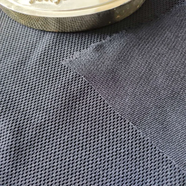 Customized color 100% polyester honeycomb jacquard mesh fabric