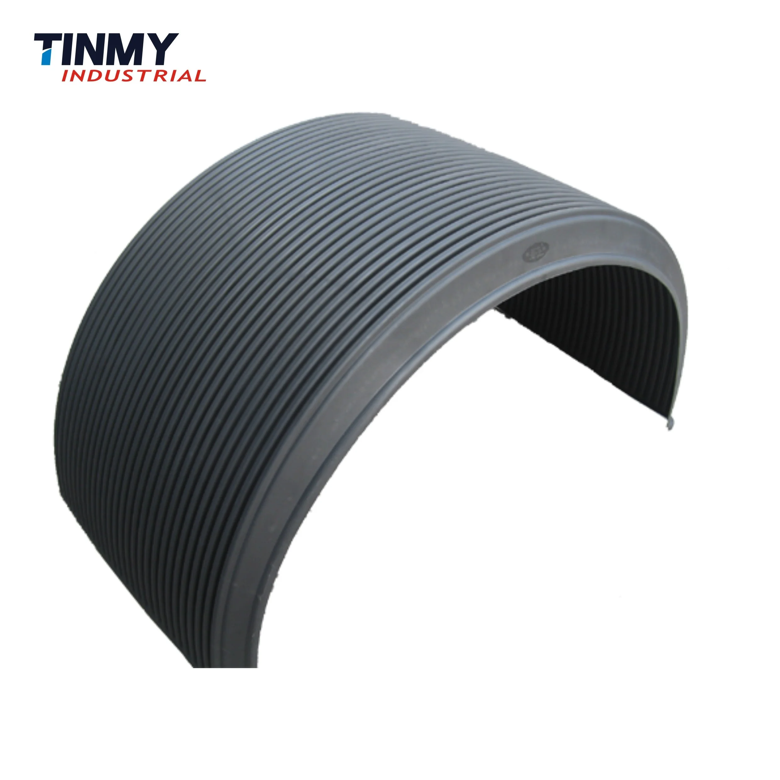 Heavy Duty Truck Trailer Mudguard with white stripe