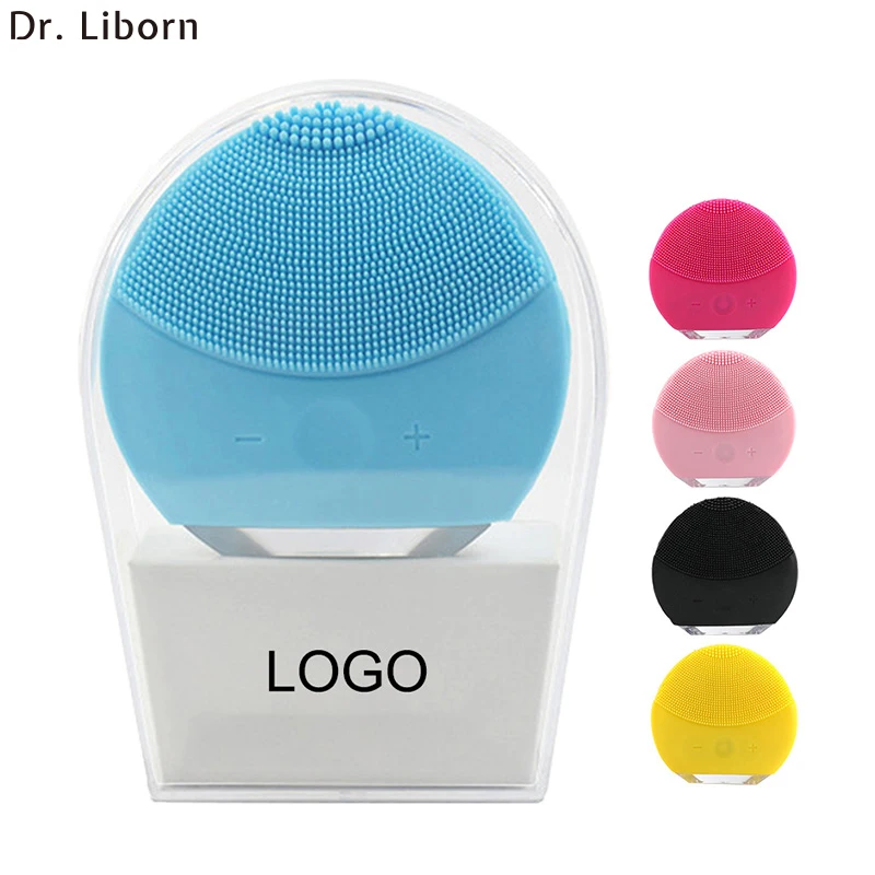  Wholesale Private Label Deep Pore Face Rechargeable Ultrasonic Electric Silicone Facial Cleansing