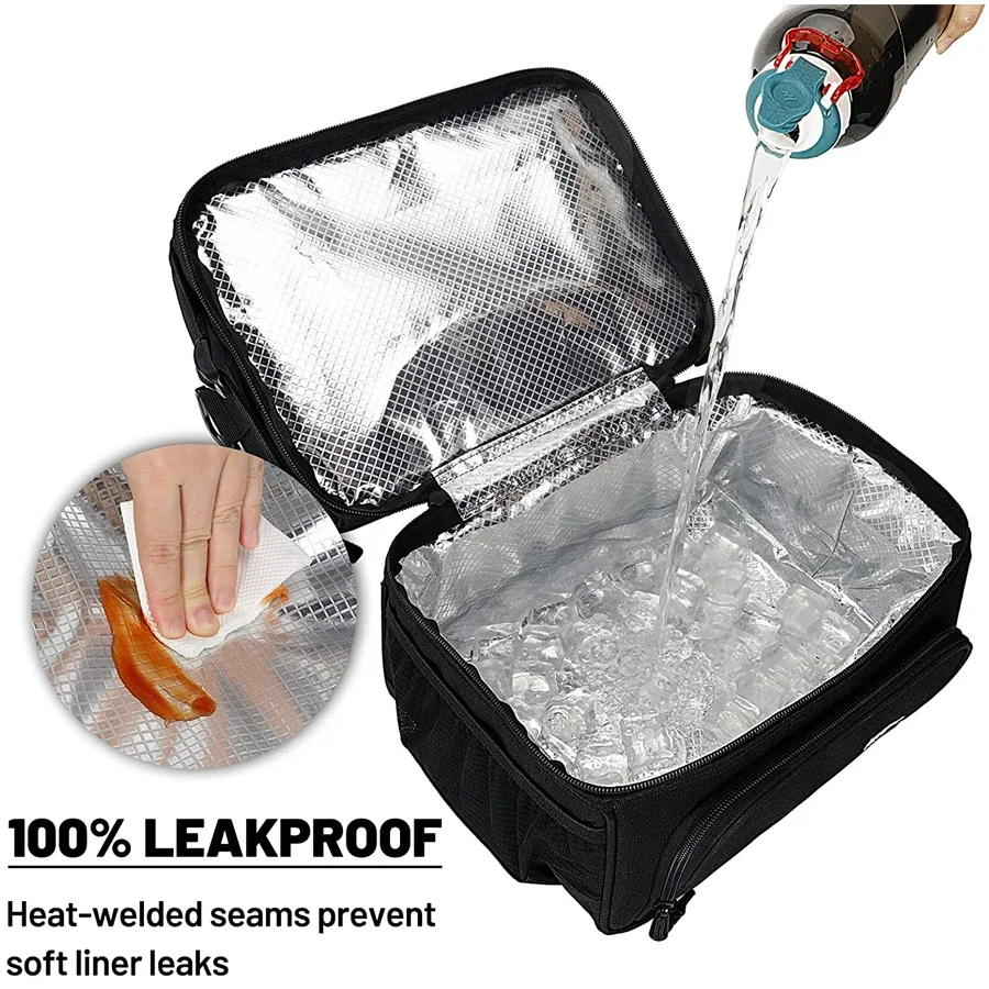 Thermal Bags Food Lunch Delivery For Insulated Insulation Pizza Custom With Foil Kids Box Disposable Cooler Tote Bag RPET