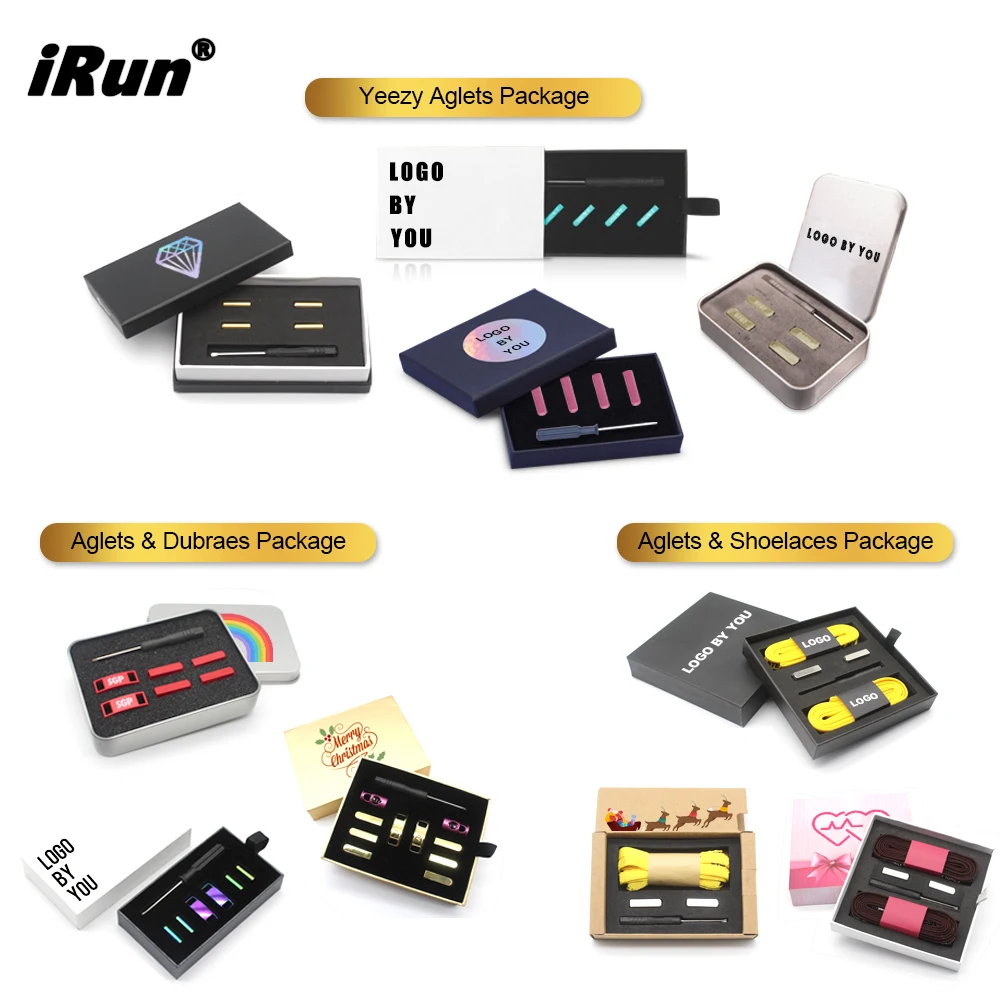  IRun (свободная отвертка) никель-черный металлический винт Aglets w/маленький на внутренней металлической застежке Замена для обувного