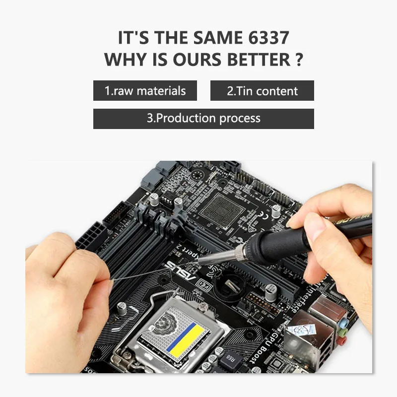 Tin Wire Rosin Activated Core Wire 63/37 0.6mm 0.8mm 1.0mm Mobile Phone/electronics Repairing Support 1 Years / Sn63%pb37%