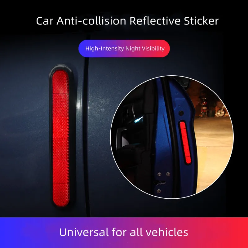 Auto Accessories Safety High Visibility Car Reflective Strips Stickers For Body Rim Bumper