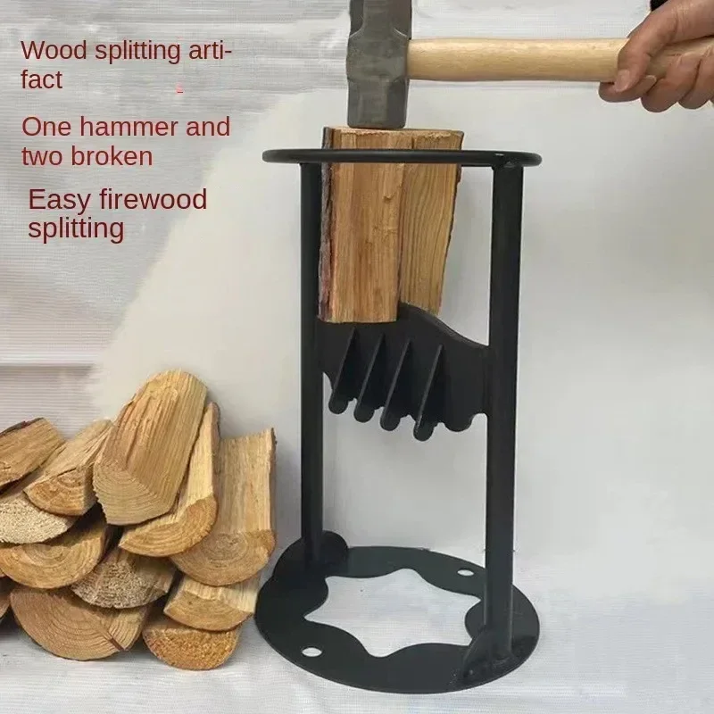 Portable Iron Firewood Splitter Labor-Saving Home Wood Splitting cutter Tool for Fireplace Sets & Accessories