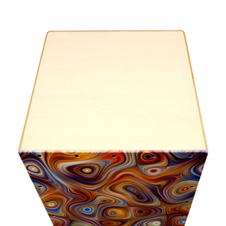 chinese Gecko Factory Wholesale New Wooden Cajon Box Drum Percussion Musical Instruments