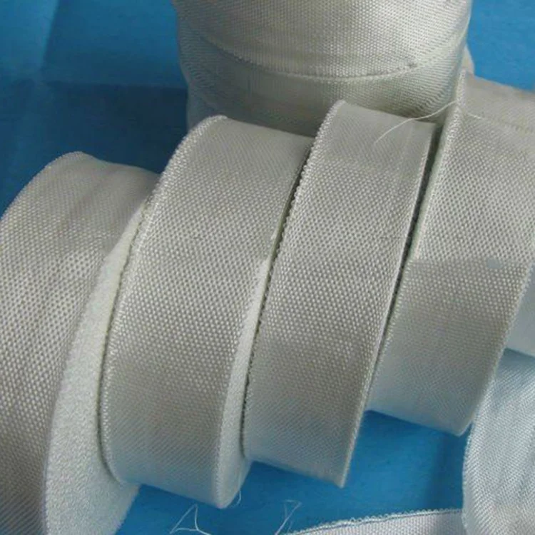 Electrical Heat Insulation Materials White Winding Banding Glass Fibre Tape
