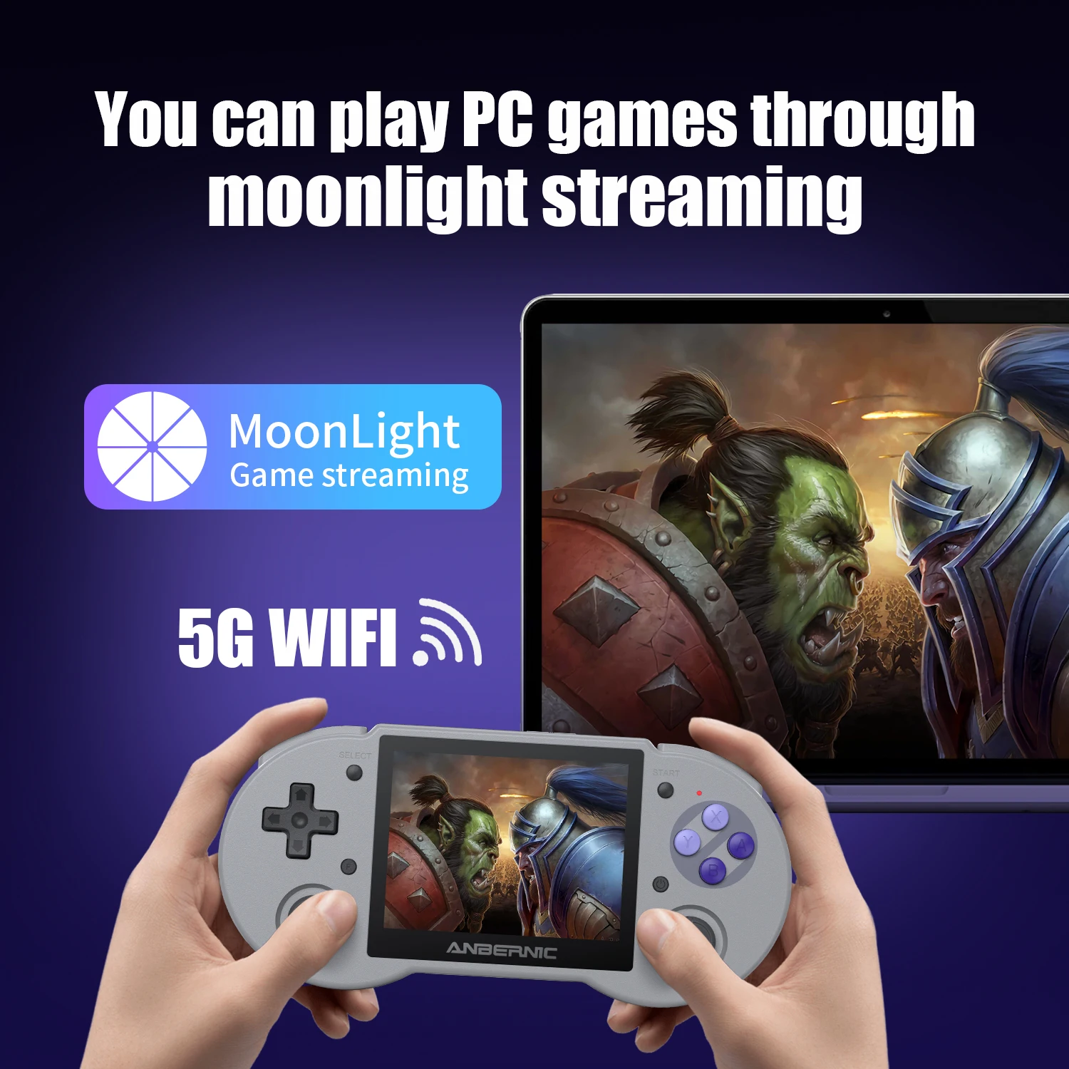 Anbernic Rg353p Retro Handheld Video Game Console 3.5-inch Ips Screen Dual Os System Rk3566 Hd 5g Wifi Games Player