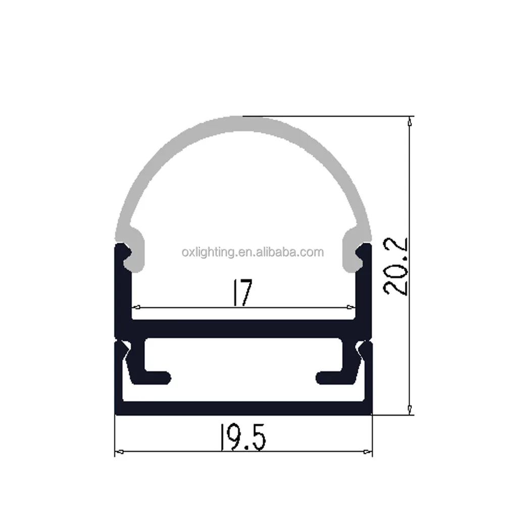 Aluminum Profile Led 17mm Light Aluminum Profile 3m Led Channel And Diffuser Bendable Led Profile For Led Tira