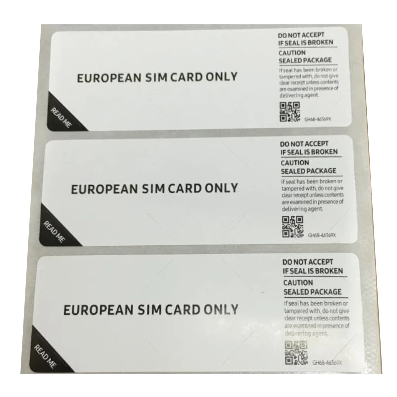 Original Seal Label Stickers For samsung S23Ultra Mobile Phone Packing Boxes Open Sealing Paper Plastic Wrap Film