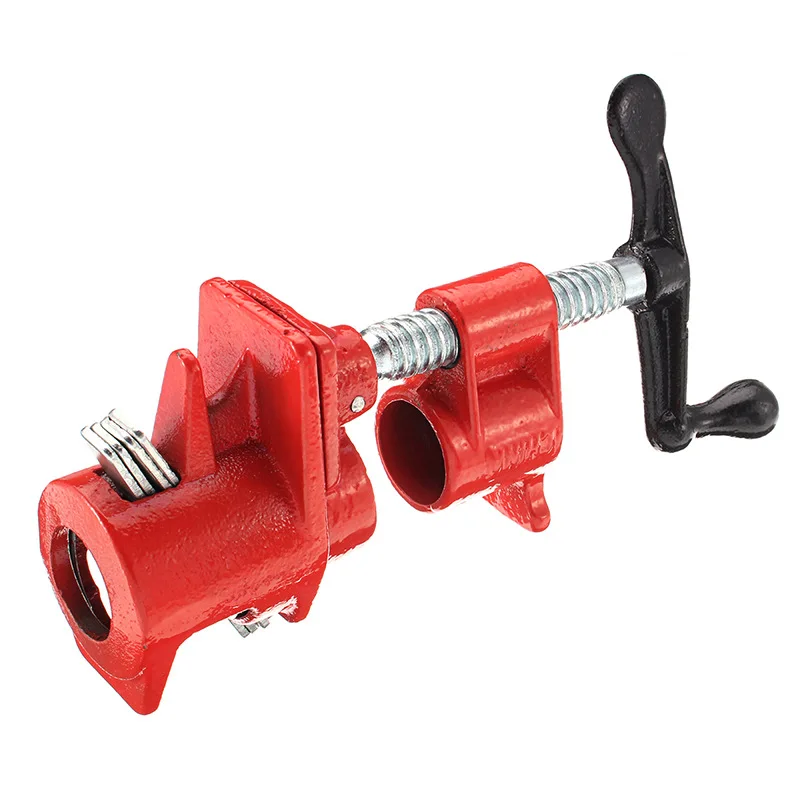 3/4 Inch Pipe Clamp Woodworking Heavy Duty Vertical Fixed Steel Woodworking Clamp