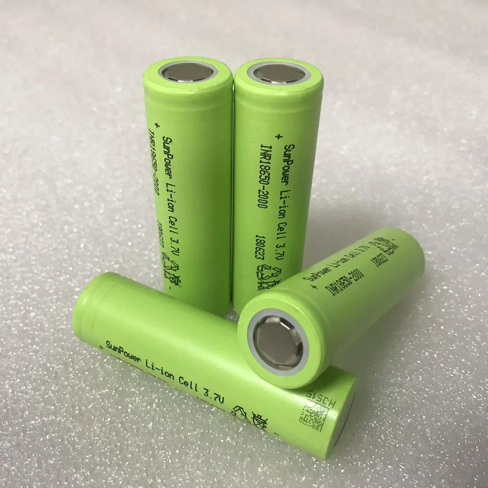 Rechargeable Batteries 18650 2000mah 3.7v Ecosonic 18650 Battery 2000mh Battery