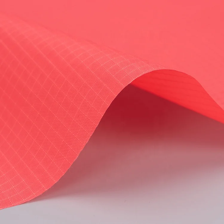 Eco-friendly GRS certified factory polyester handbag garment lining 210D 420D ripstop waterproof RPET recycled oxford fabric