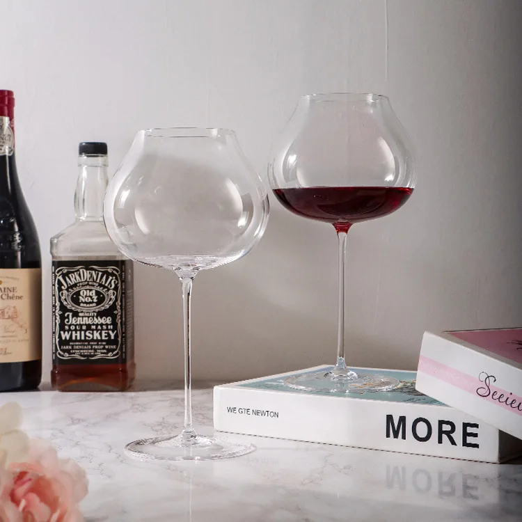 Fragrance-smelling Tasting Modern Transparent Lead Free Customized Mouth Blown Elegant Thin Stem Crystal Balloon Gin Wine Glass