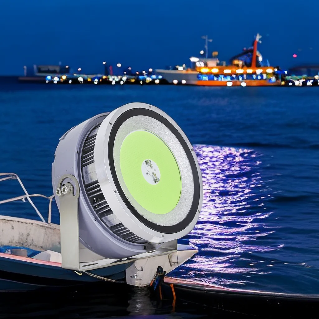 1000w LED Fishing Light On Water Fishing Finder Lights Squid Attracts Lights