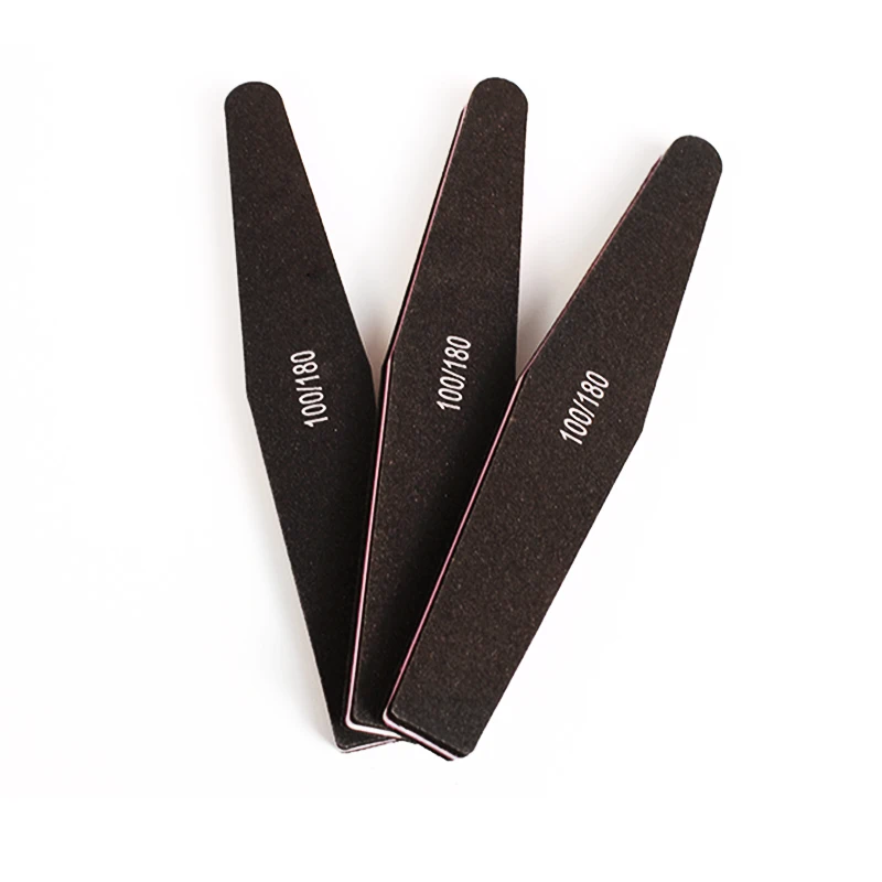 Promotional 100/180 Grit Diamond Nail File Custom Emery Board Different Types Nail File Nail Buffer
