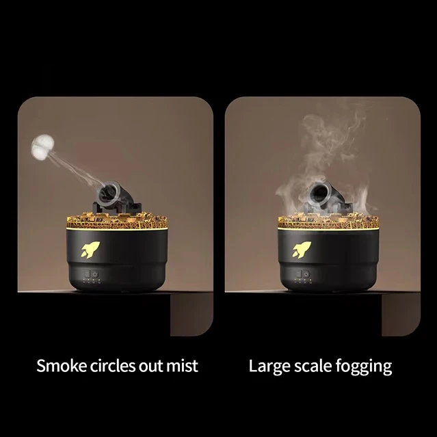 Volcano Fort mute essential oil diffuser jellyfish smoke ring portable desktop bedroom humidifier USB small diffuser
