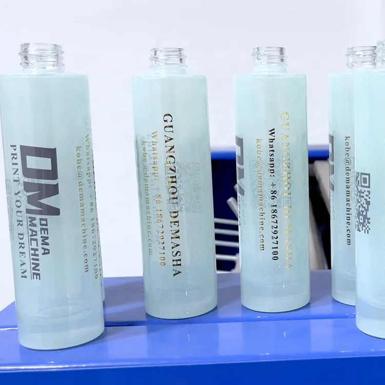 DM Factory Direct manual glass hot stamping machine for glass bottle