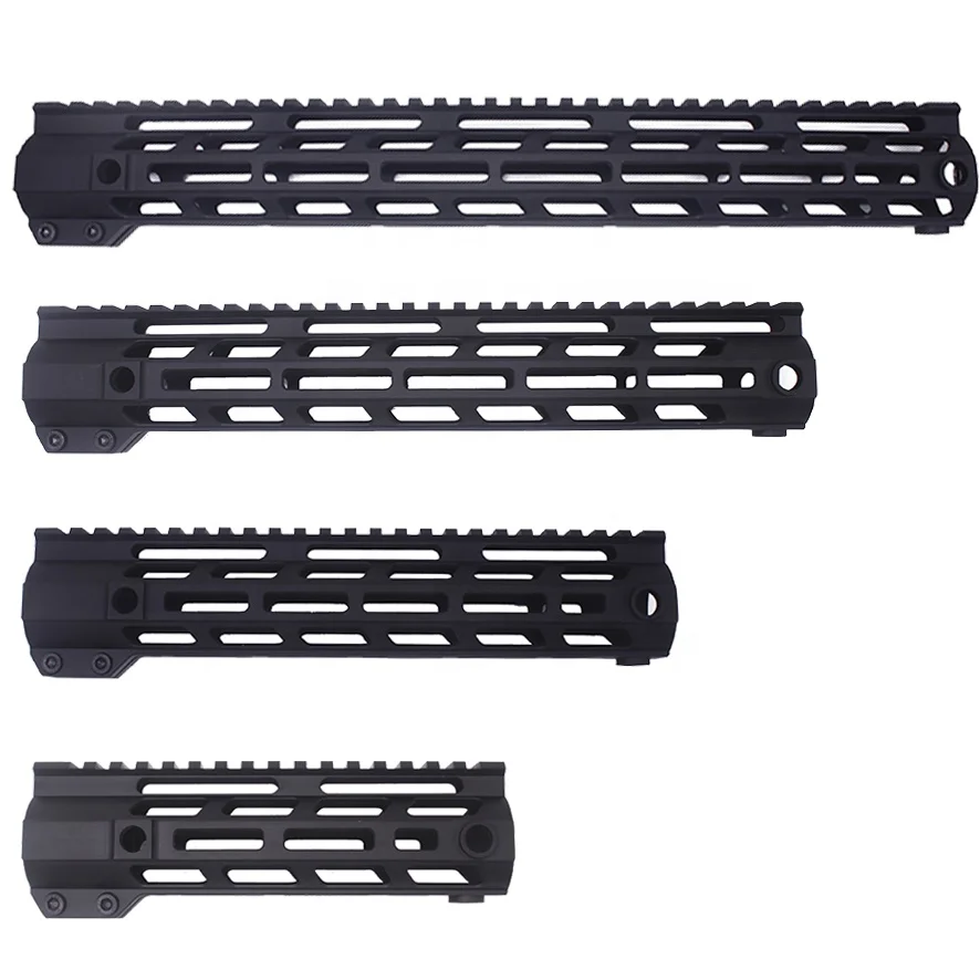 
AR 15 free float mlok handguard 7 9 10 12 15 17 Inch ar-15 tactical rifle m4 handguard picatinny mlok With Steel Barrel Nut 