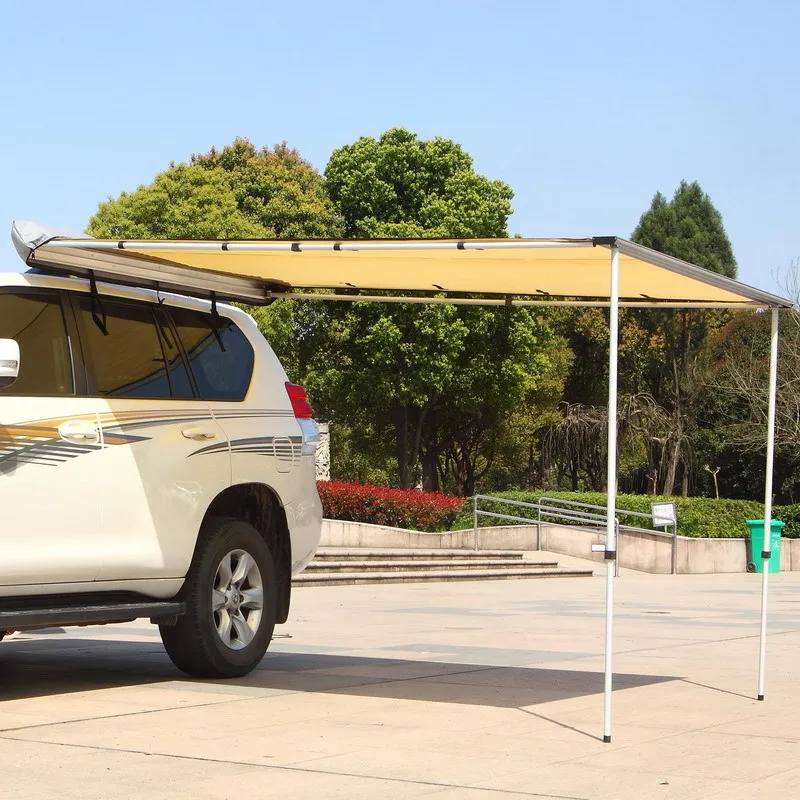 Outdoor 4x4 retractable camping trailer rooftop tent awning Truck Vehicle Over Land aluminum case car side awning