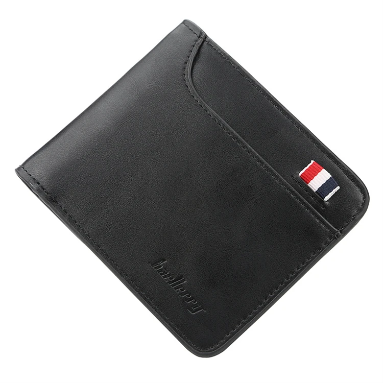 2024 customized retro small slim credit card holder pu leather wallet
