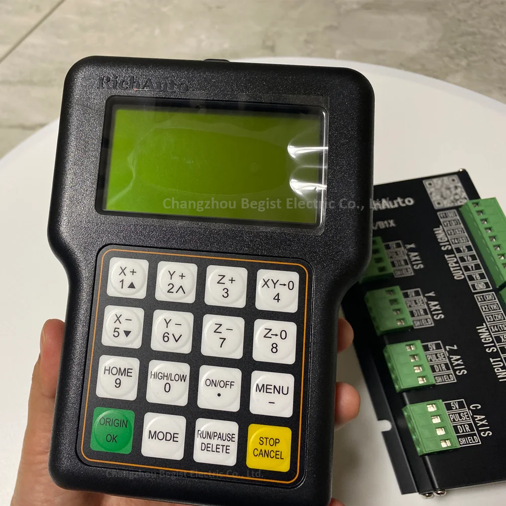 Richauto Dsp A11 A18 3-axis Motion Control System, English, A11e A18e Dsp Usb Handle Controller For Cnc Router
