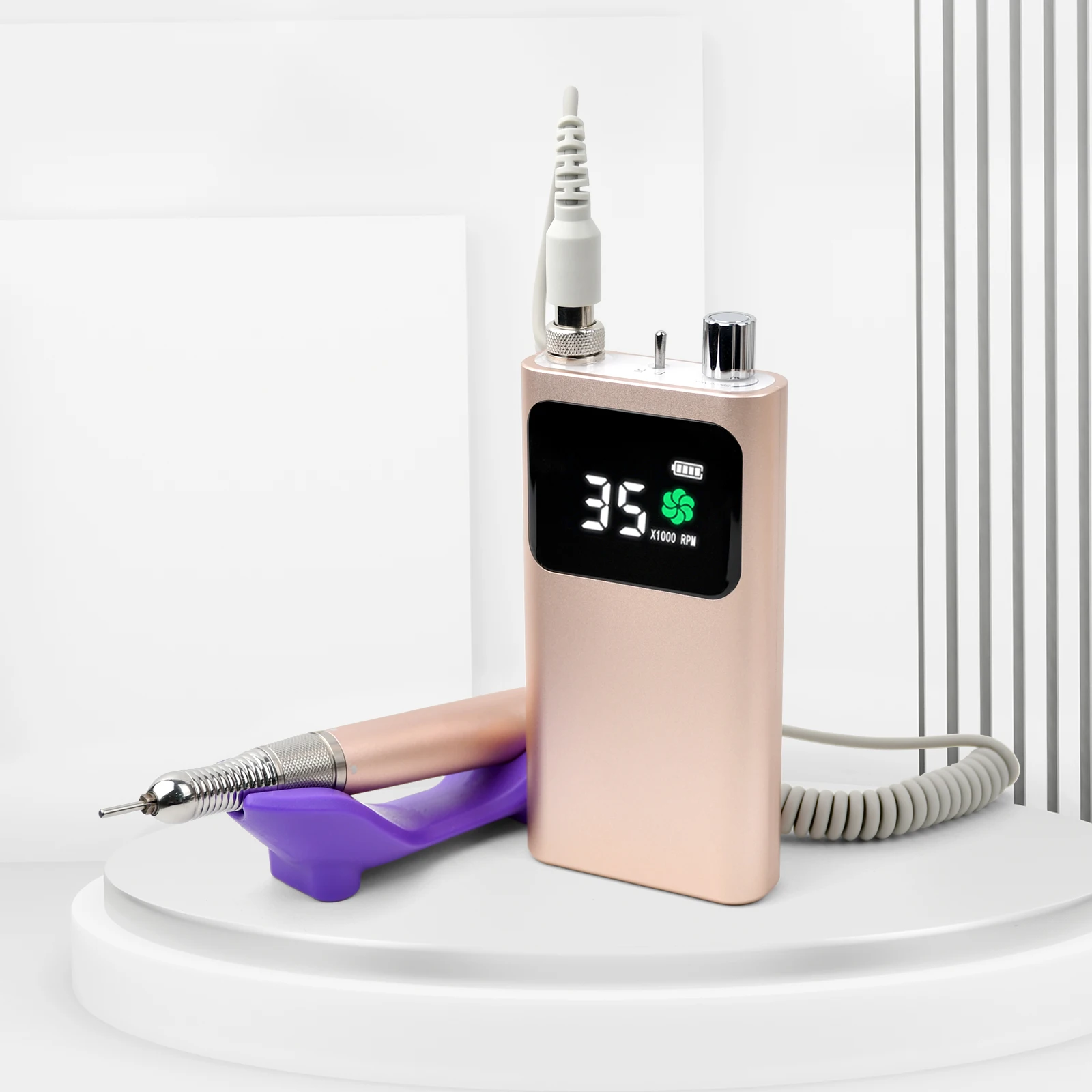 High Quality 35000 RPM Mini Nail Drill Portable Rechargeable Manicure Pedicure Nail Drill Machine