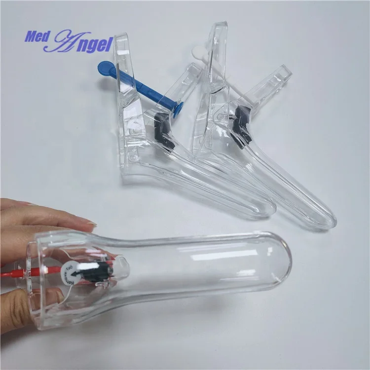 CE ISO13485 Disposable French Type Lighted Vaginal Speculum
