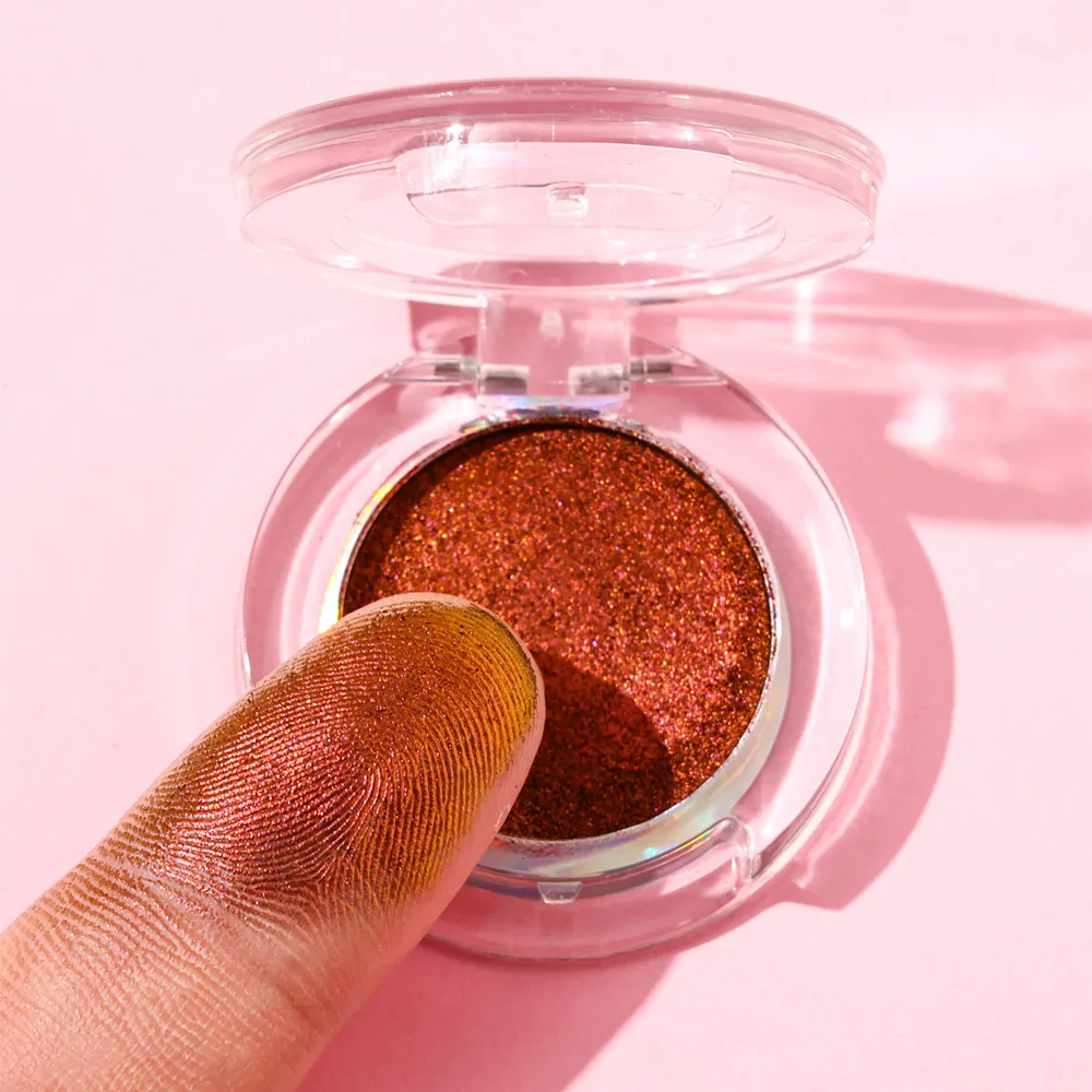 Wholesale 9 Colors Powder Duochrome Pigment Chameleon Single Glitter Highlighter Eyeshadow