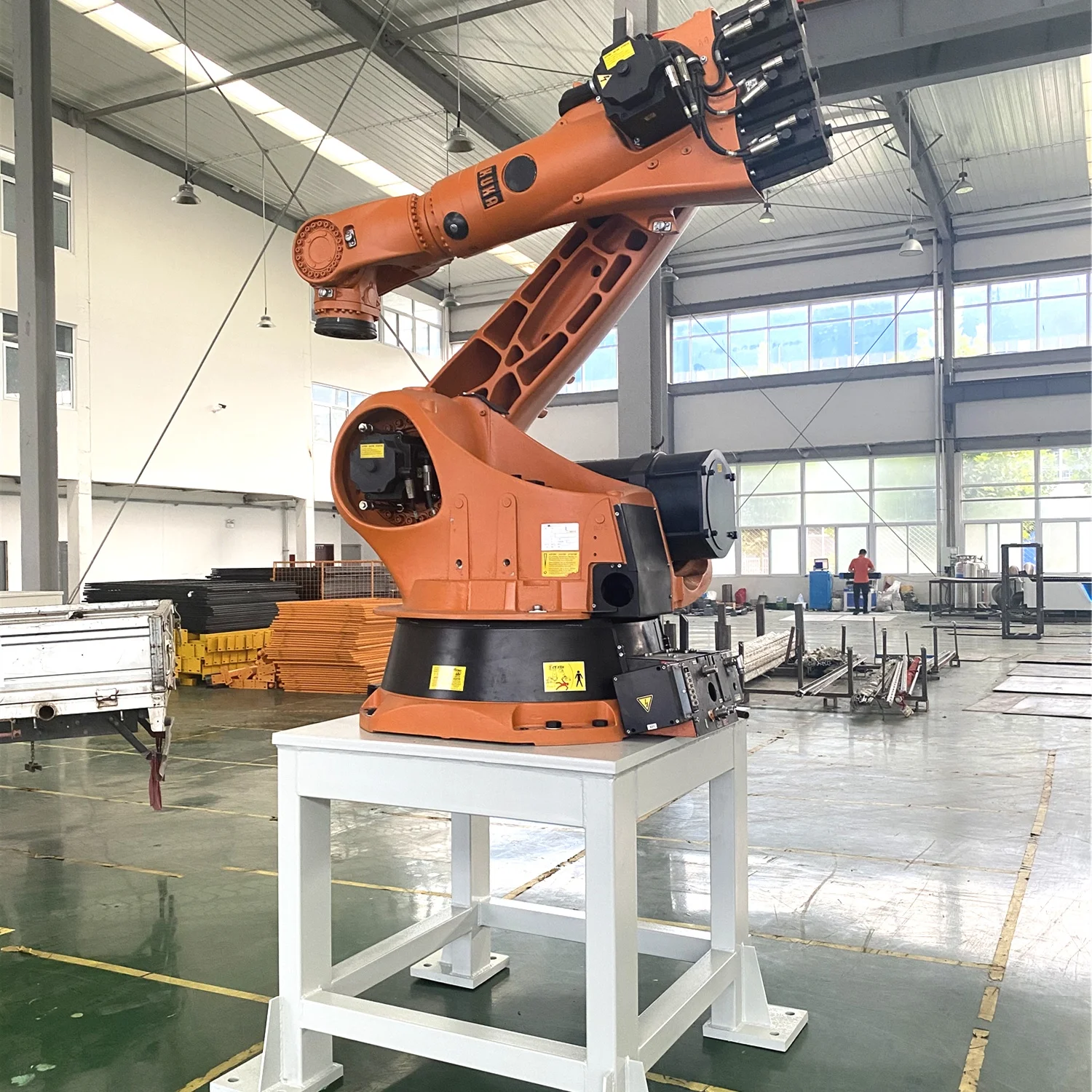 High density Palletizer and depalletizer machine for bottle can barrel beverage