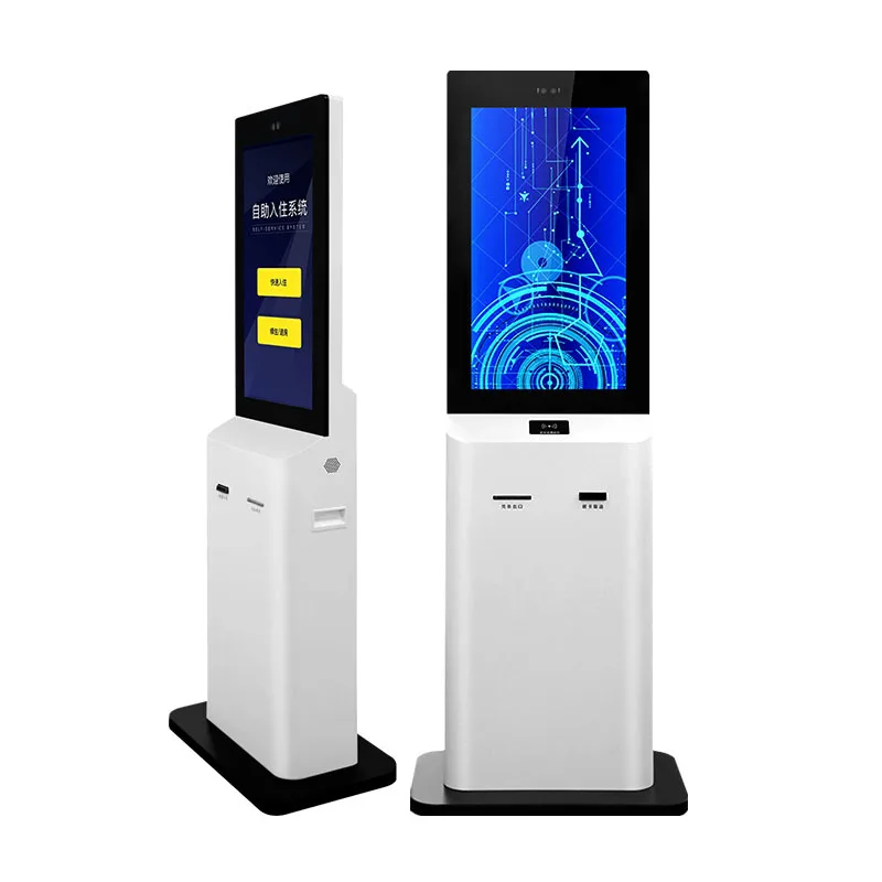 19/21.5/23 Floor Standing Android Windows Touch Kiosk Restaurant Hospital Clinic Bank Queue Management System Self Service Kiosk