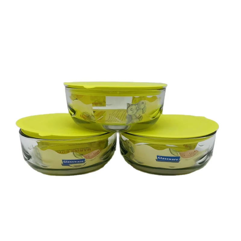 Factory Directly Wholesale high borosilicate glass bowl Storage Bowl  Fruit Glass Bowl  Accept customization logo