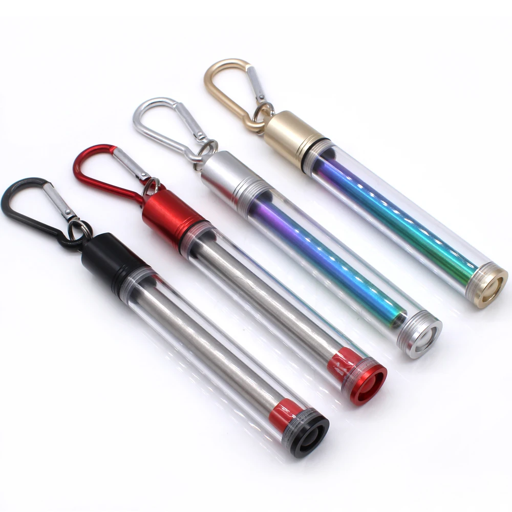 New Arrival Reusable Metal Stainless Steel Drinking Telescopic Straw
