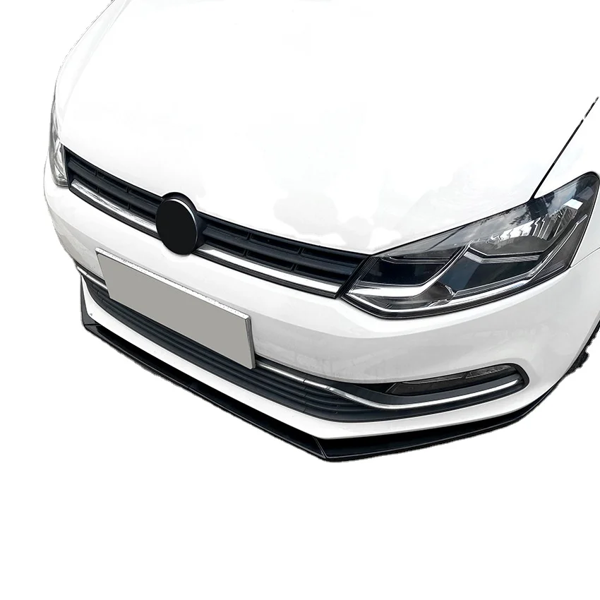 Suitable for Volkswagen Polo 6R 6C 2009-2017 Polo front bumper front shovel front lip exterior decoration modification