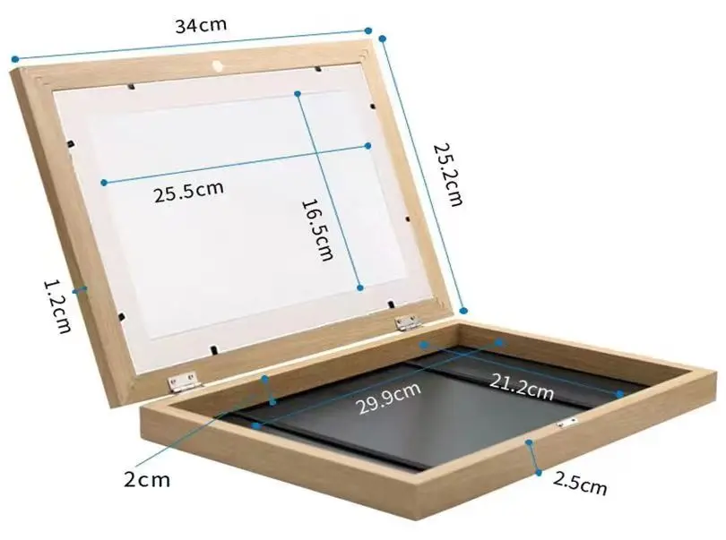 Hot Selling Custom Colorful Wood Photo Frame Wall Gallery Arts Family Picture Tabletop Home Decor With Hanging Template Picture