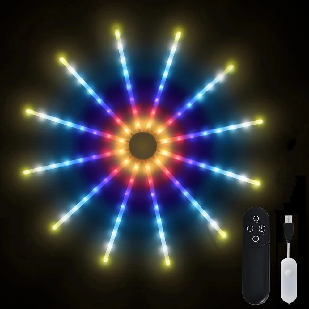 Uplumin RGB Dreamcolor Firework Lighting Effect in a Plane Fan Christmas Fairy Lights