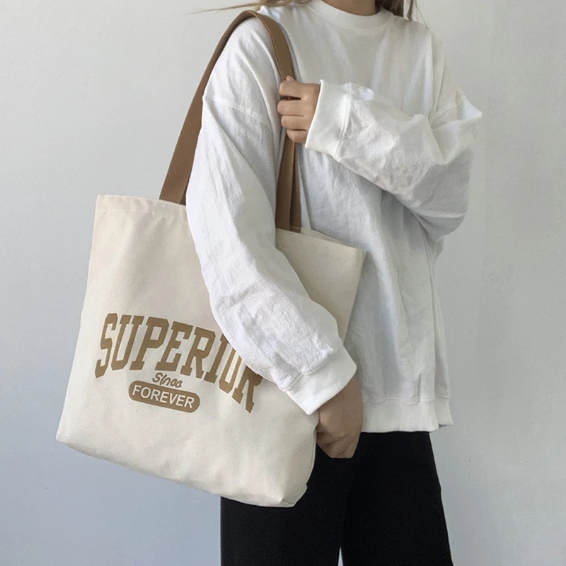 Bespoke tote bag Cotton Canvas Shopping Bag with logo Customized