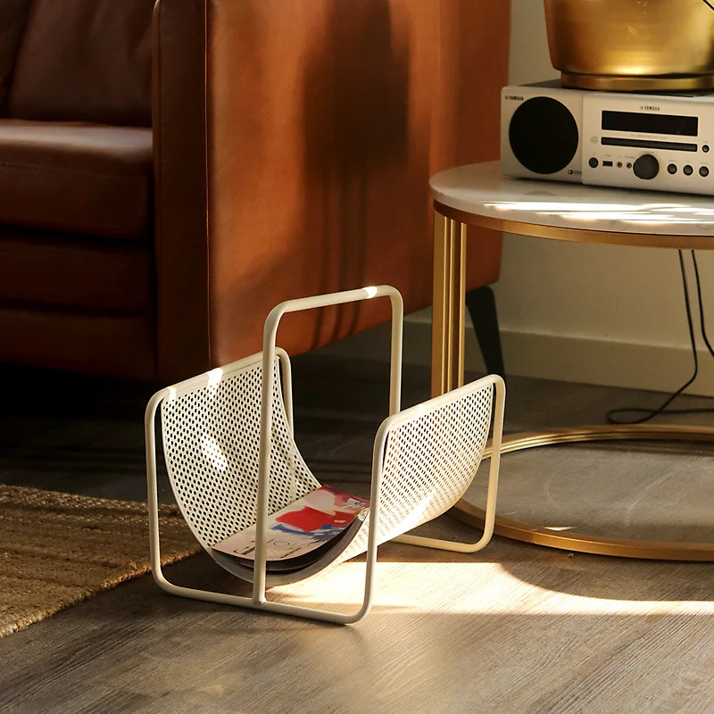 Creative portable newspaper stand book file organizer Iron book and newspaper stand