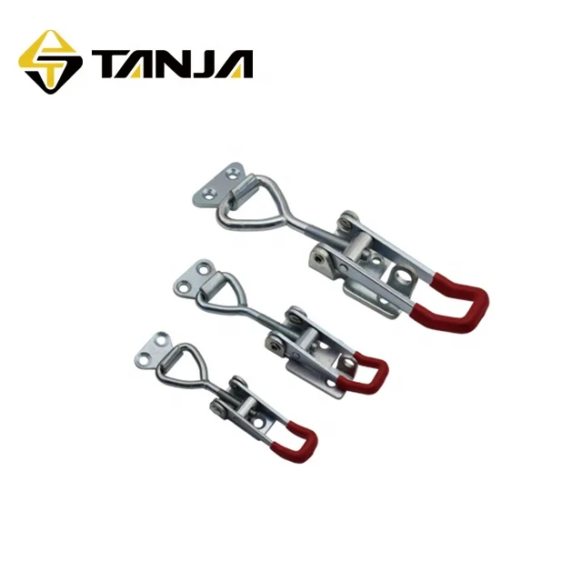 Stainless steel toggle latch for mechanical equipment adjustable toggle clamp latch zinc-plated draw latch hasp
